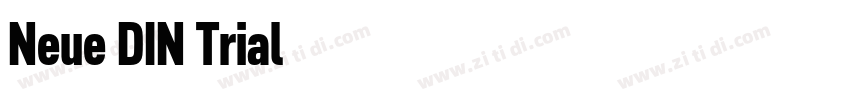 Neue DIN Trial字体转换